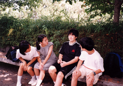 夏の足アト